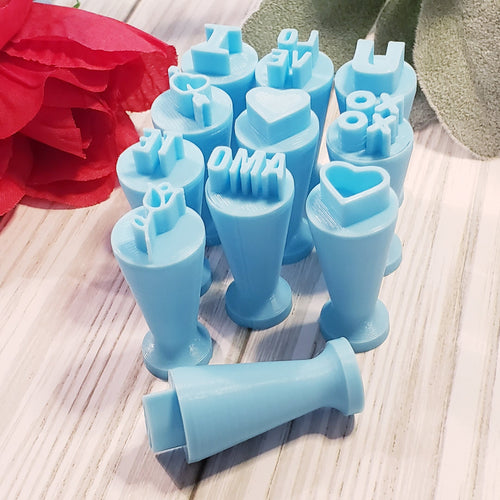 Candy CONVERSATON heart STAMP set for polymer clay
