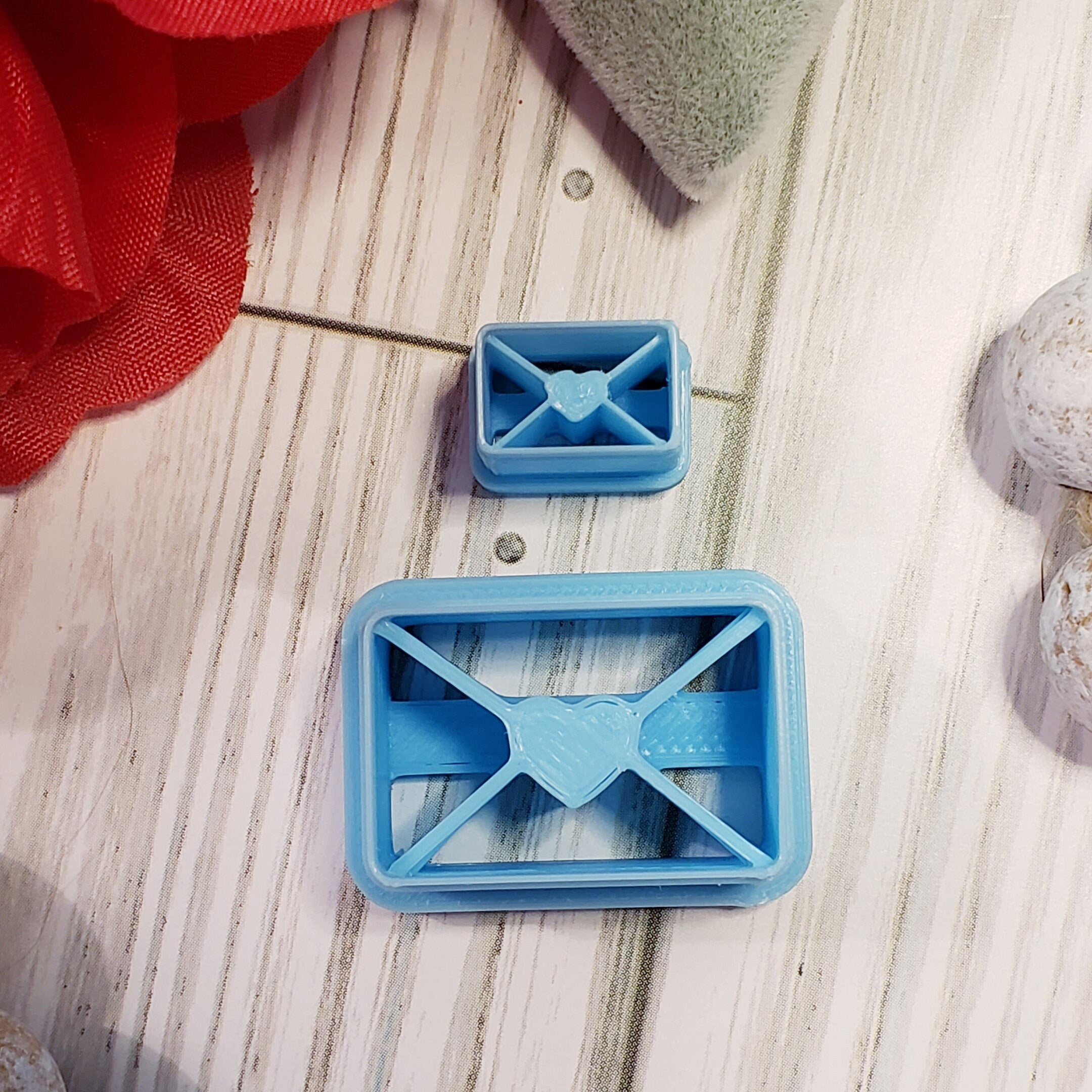 Valentine LOVE LETTER sharp polymer clay cutter