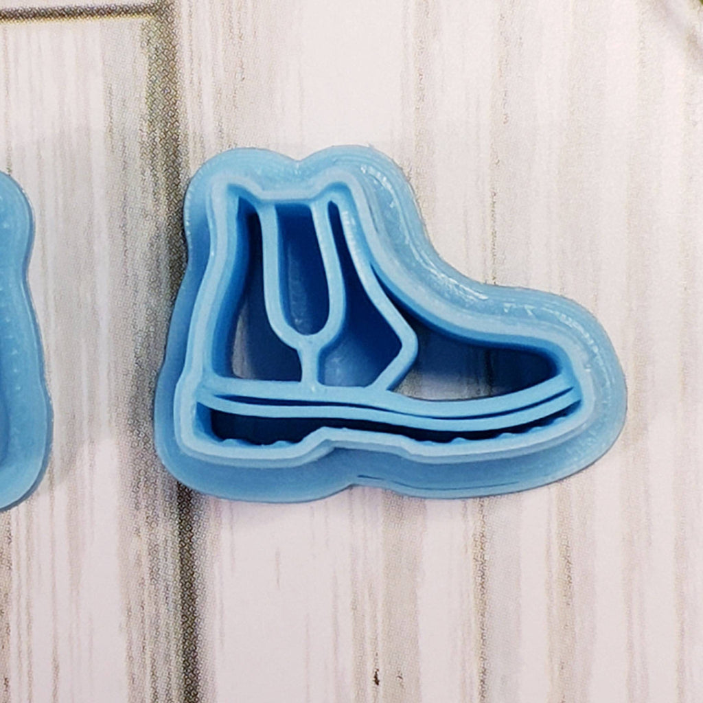 Winter BOOTS galoshes set fondant clay cutters jewelry earrings