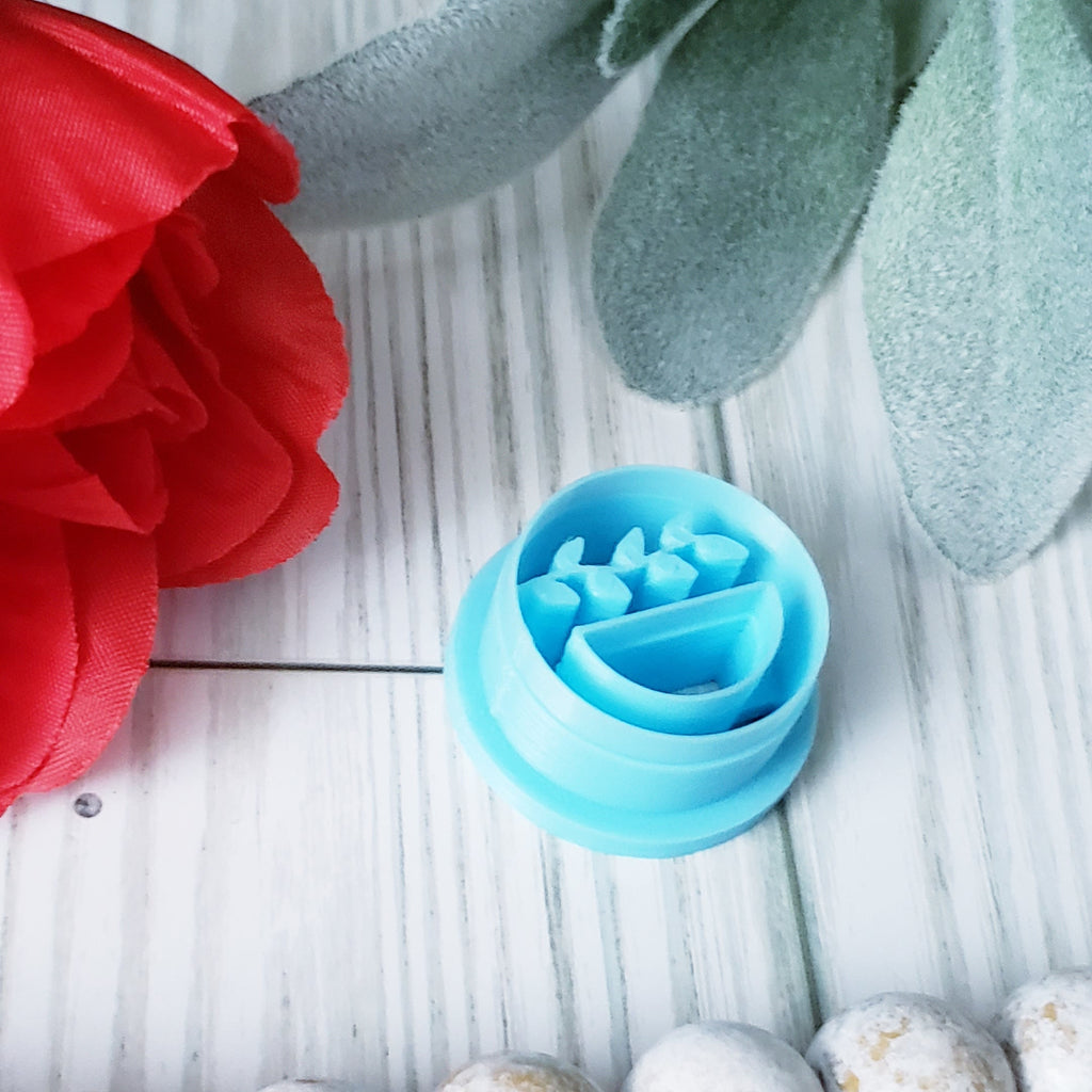 FLORAL MACRAME leaf ring polymer clay cutters jewelry earrings