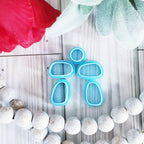 PEBBLE shaped CHANDELIER set earrings shaped polymer clay cutters set jewelry bundle