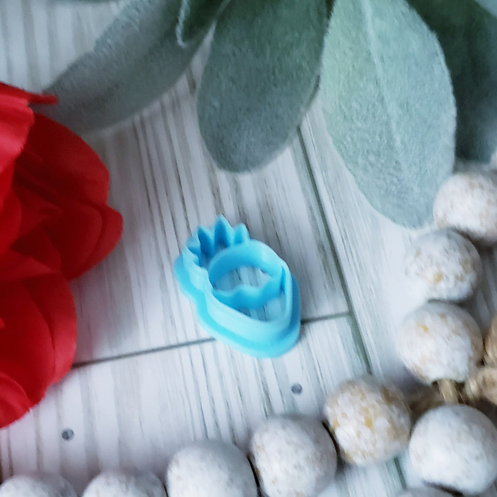 CHOCOLATE covered STRAWBERRY polymer clay cutters