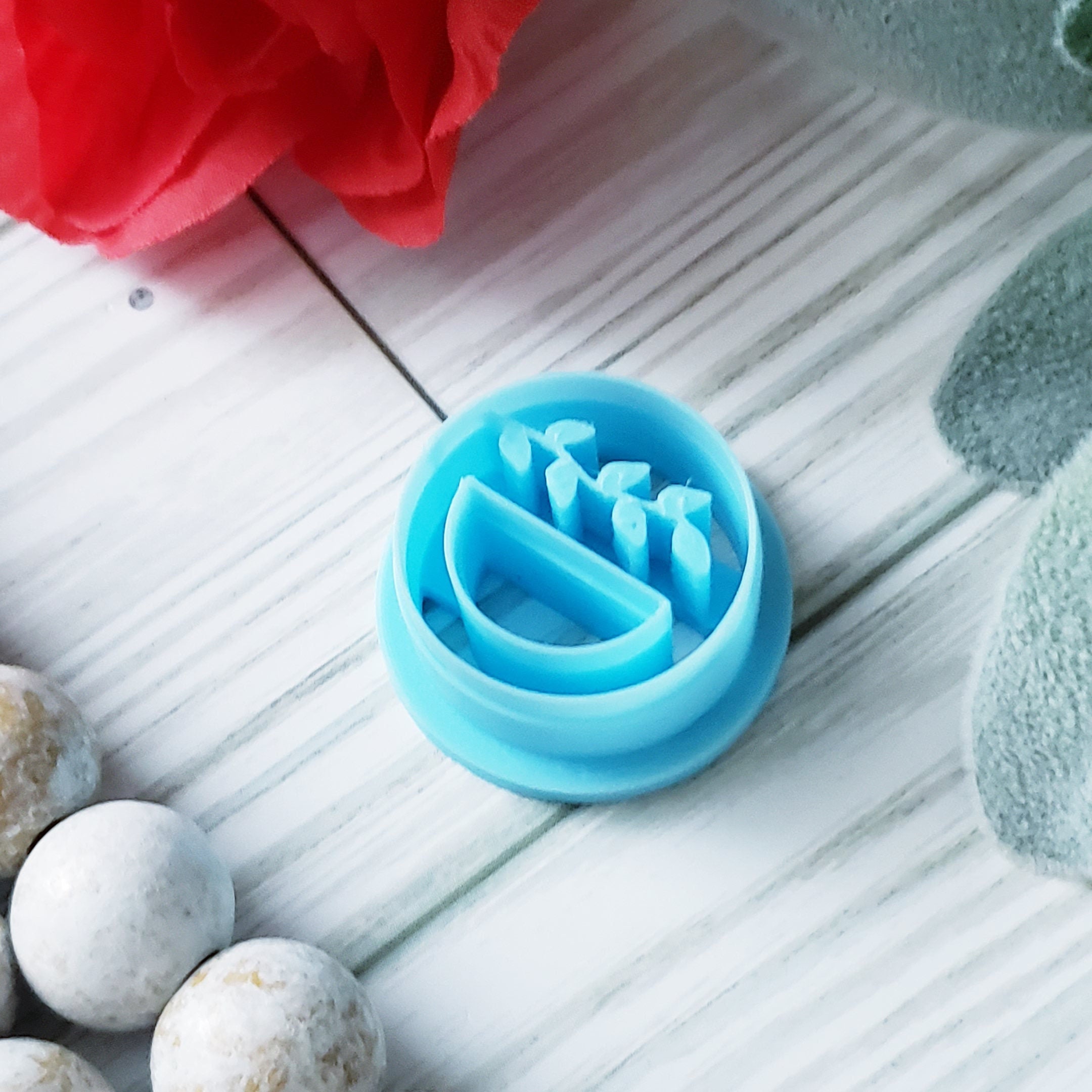 FLORAL MACRAME leaf ring polymer clay cutters jewelry earrings