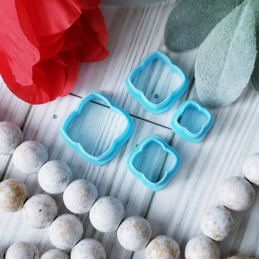 Moroccan QUATREFOIL style 1 sharp polymer clay cutter jewelry earrings