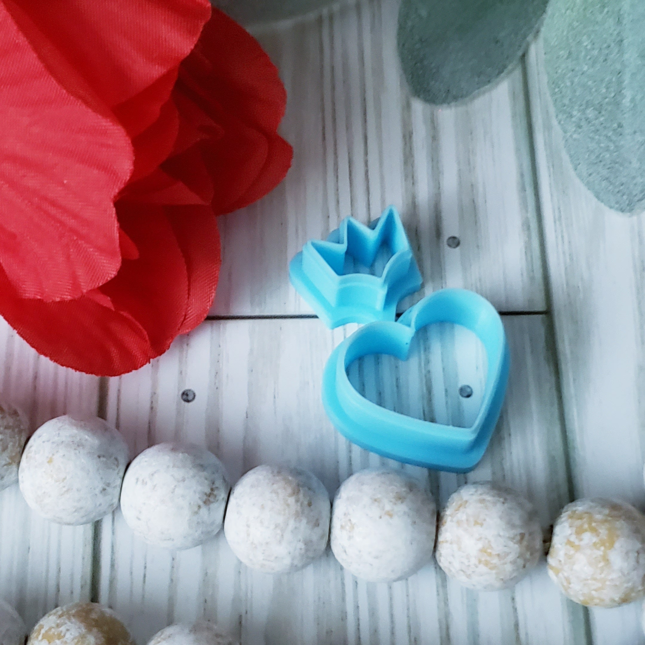 QUEEN of HEARTS set sharp polymer clay cutters