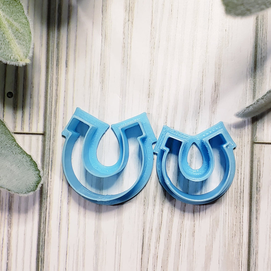 LUCKY HORSESHOE sharp polymer clay cookie cutter jewelry