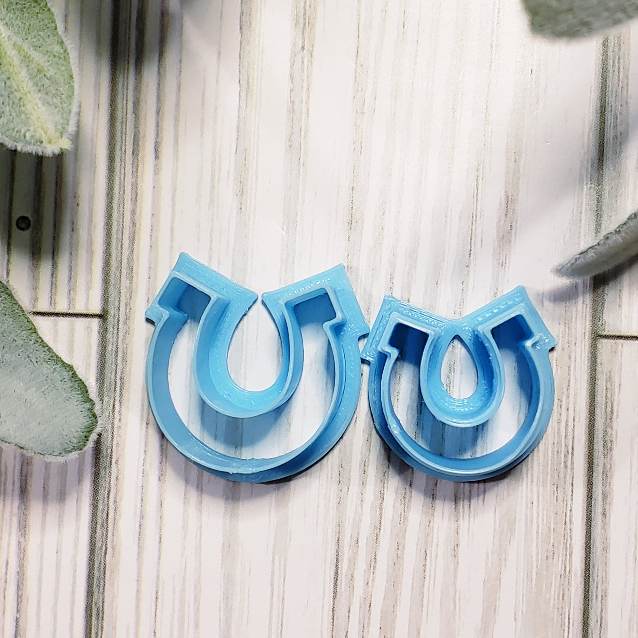 LUCKY HORSESHOE sharp polymer clay cookie cutter jewelry