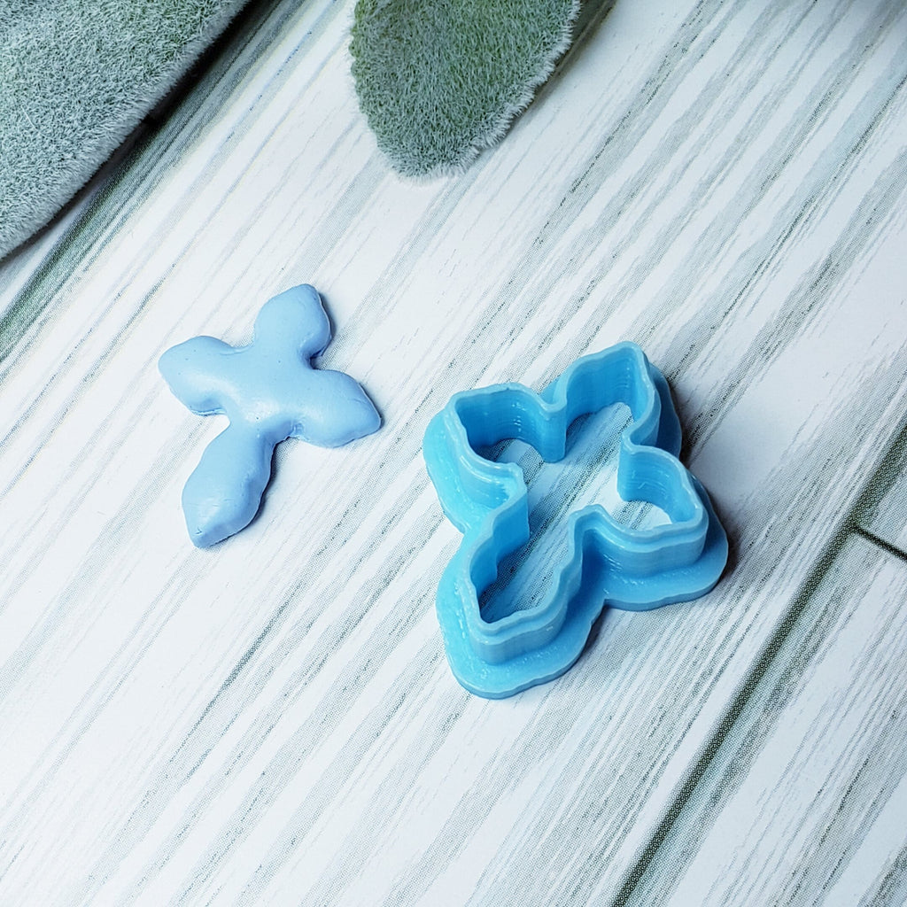 Christian CROSS style 1 polymer clay cookie cutters jewelry earrings fondant cake decorating