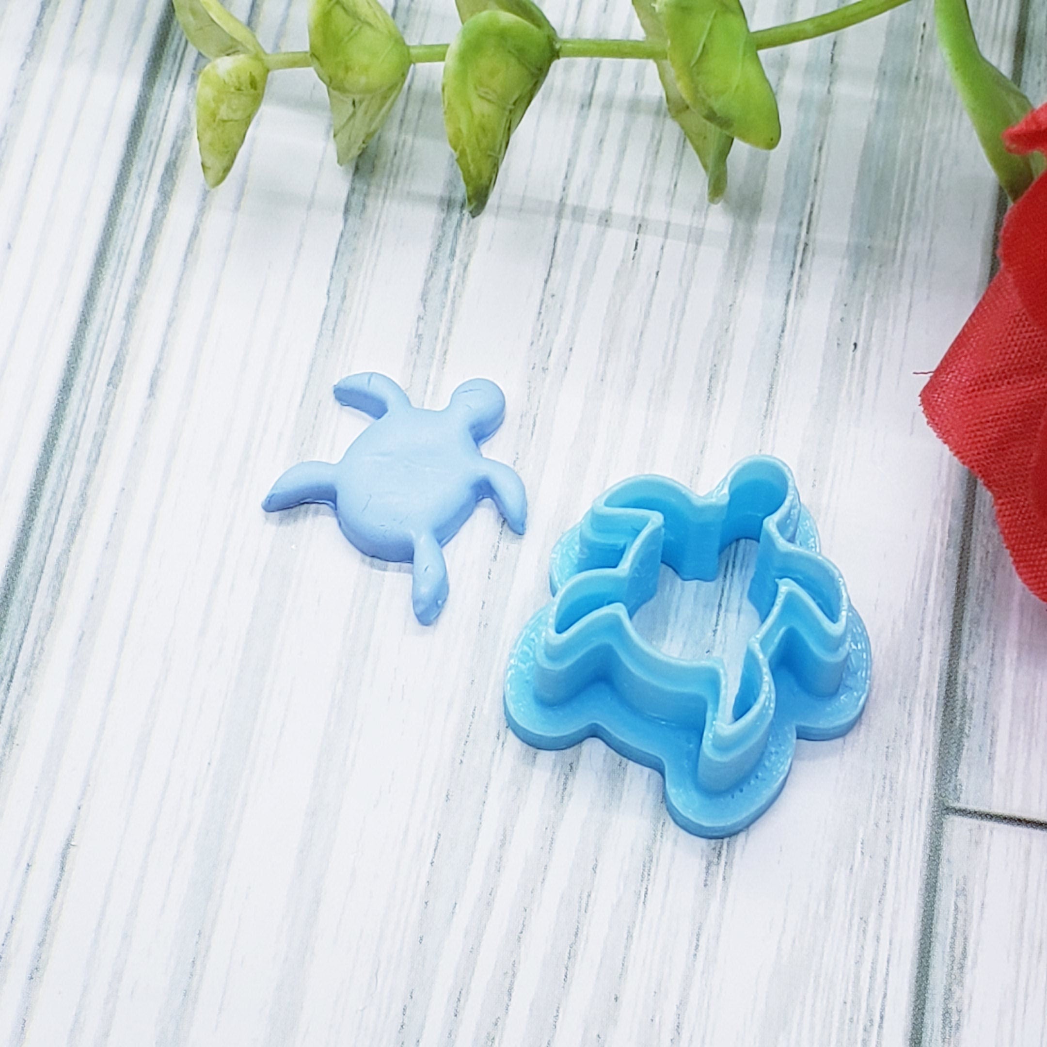 SEA TURTLE sharp polymer clay cutter jewelry earrings