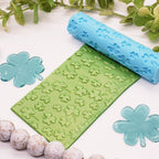 LARGE CLOVER St Patrick's day deboss texture roller fondant polymer clay cutters jewelry