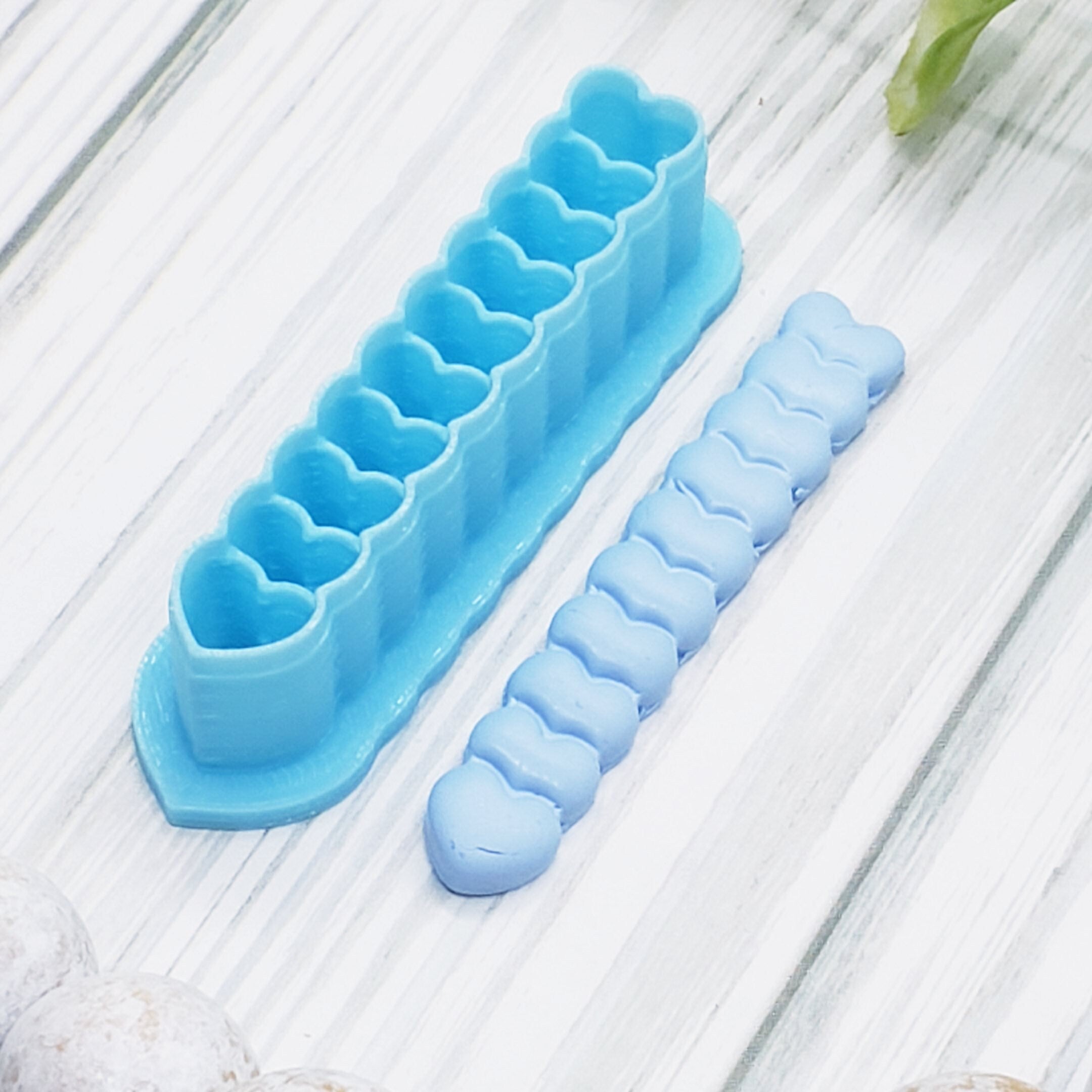 HEART HOOP Huggie polymer clay cutters