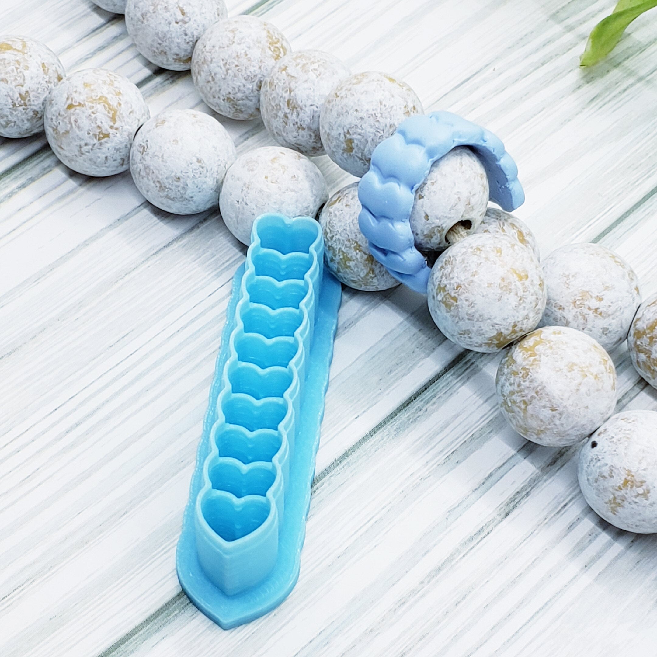 HEART HOOP Huggie polymer clay cutters