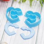 cut out HEART HOOP polymer clay cutters