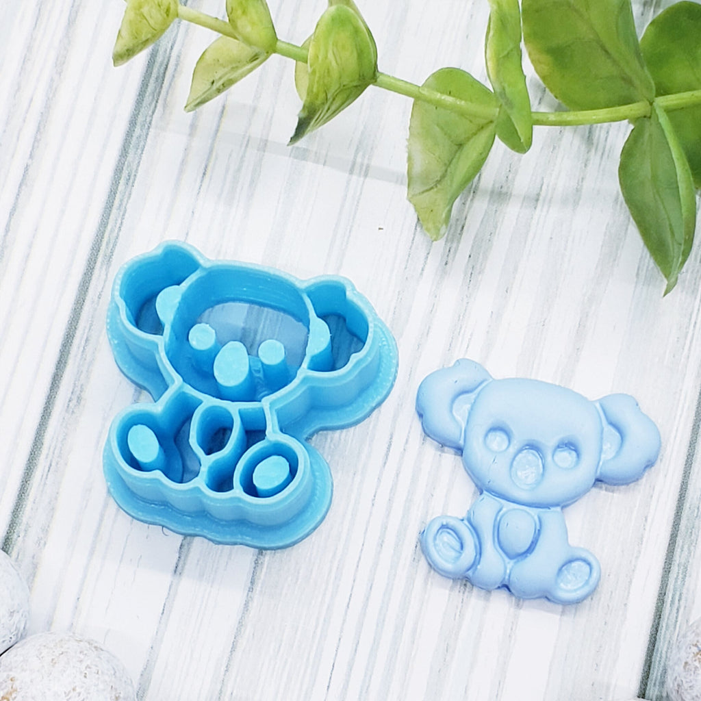 KOALA BEAR polymer clay cutter jewelry earrings fondant cake decorating