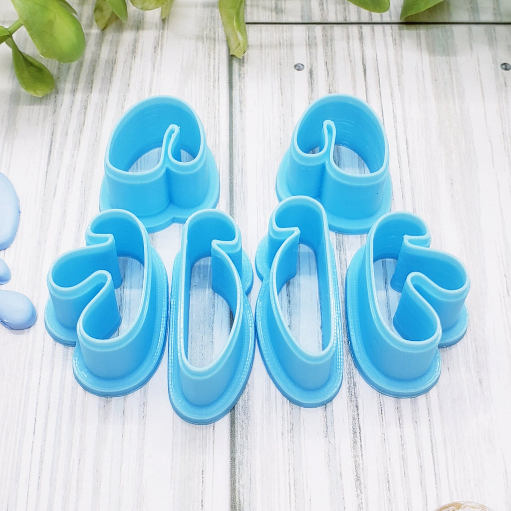ABSTRACT chandelier style 1 set earrings shaped polymer clay cutters set jewelry bundle