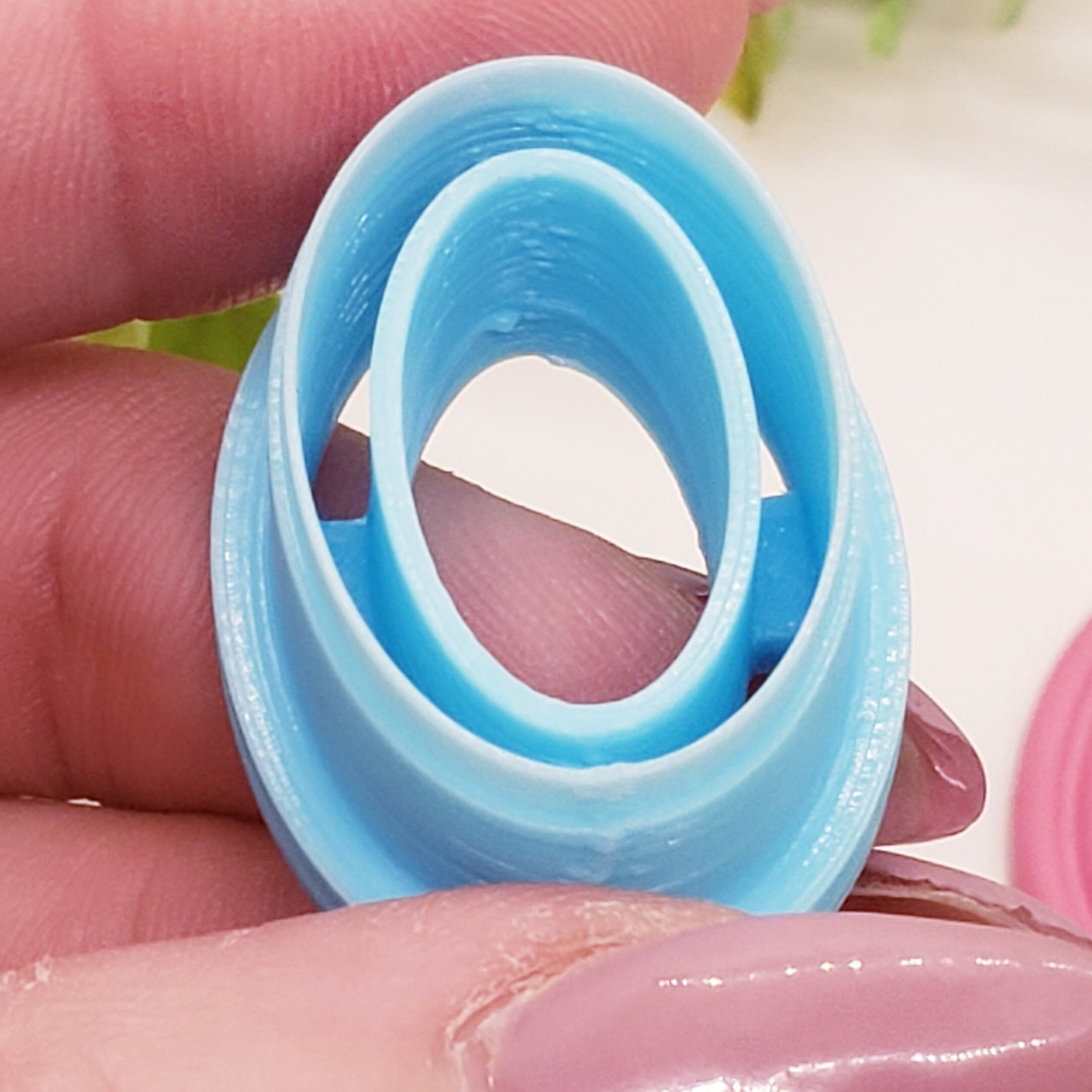 FRAMED OVAL polymer clay cutters jewelry earrings fondant cake decorating