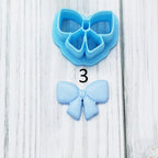 BOWS polymer clay cutter jewelry earrings fondant cake decorating