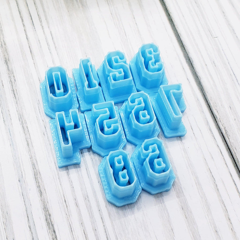 VARSITY NUMBERS set / polymer clay cutters