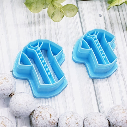 BASEBALL JERSEY Shirt clay cutters jewelry earrings fondant