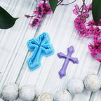 Christian CROSS style 3 polymer clay cookie cutters jewelry earrings fondant cake decorating