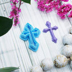 Christian CROSS style 3 polymer clay cookie cutters jewelry earrings fondant cake decorating