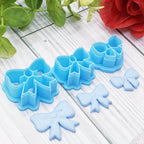 BOWS polymer clay cutter jewelry earrings fondant cake decorating