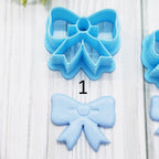 BOWS polymer clay cutter jewelry earrings fondant cake decorating