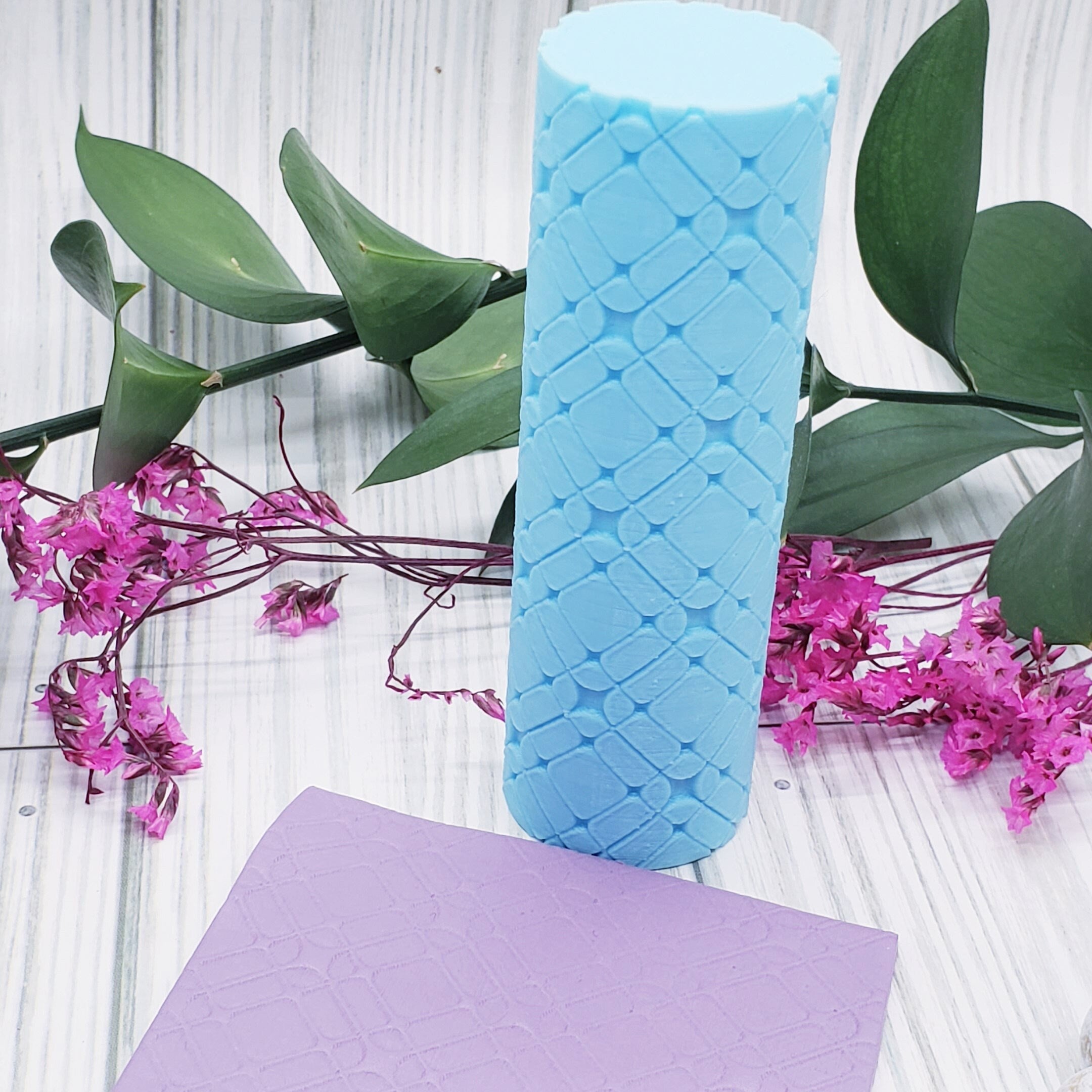 PLAID deboss texture roller fondant polymer clay cutters jewelry