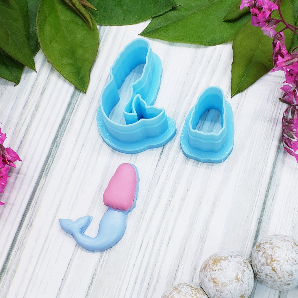 MERMAID set sharp polymer clay cutter jewelry earrings fondant