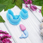 MERMAID set sharp polymer clay cutter jewelry earrings fondant