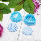SEASHELLS  polymer clay cutter for jewelry making and cake decorating