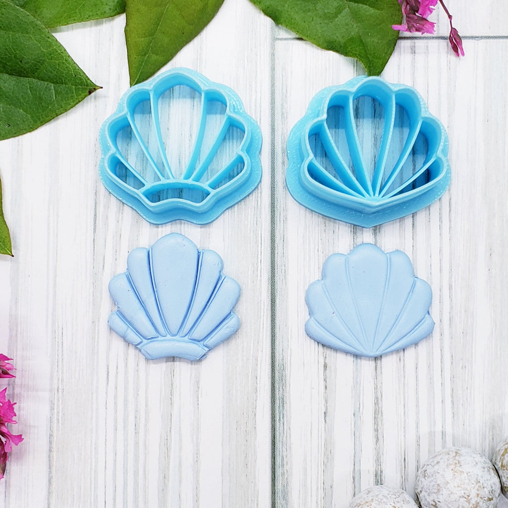 SEASHELLS  polymer clay cutter for jewelry making and cake decorating