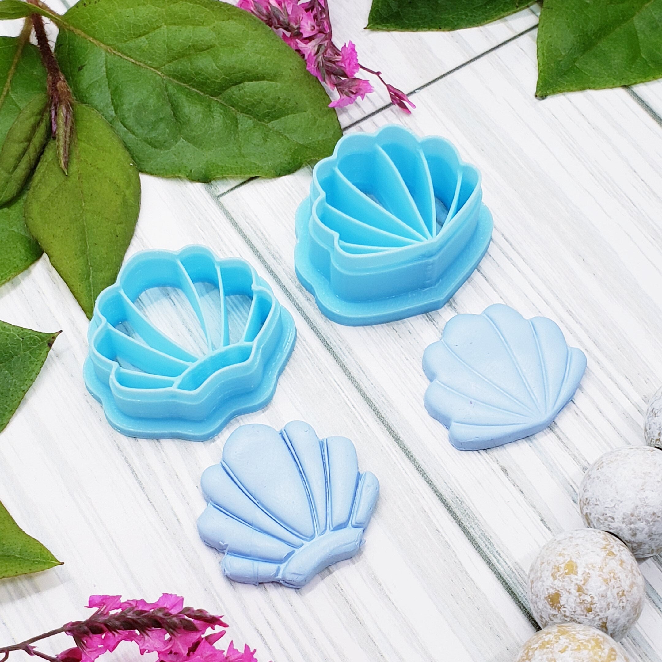 SEASHELLS  polymer clay cutter for jewelry making and cake decorating