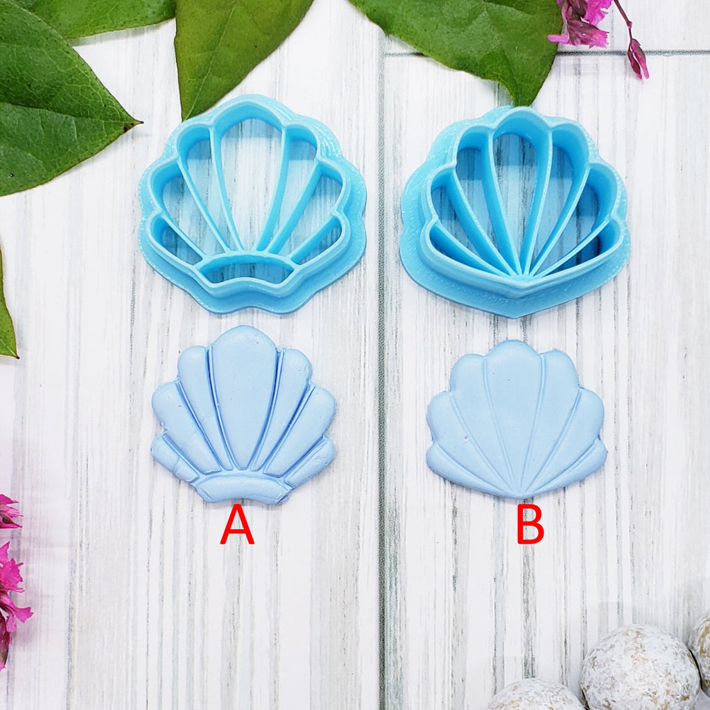 SEASHELLS  polymer clay cutter for jewelry making and cake decorating
