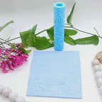 FLORAL 2 / deboss texture roller / polymer clay cutters / jewelry making / cake decorating