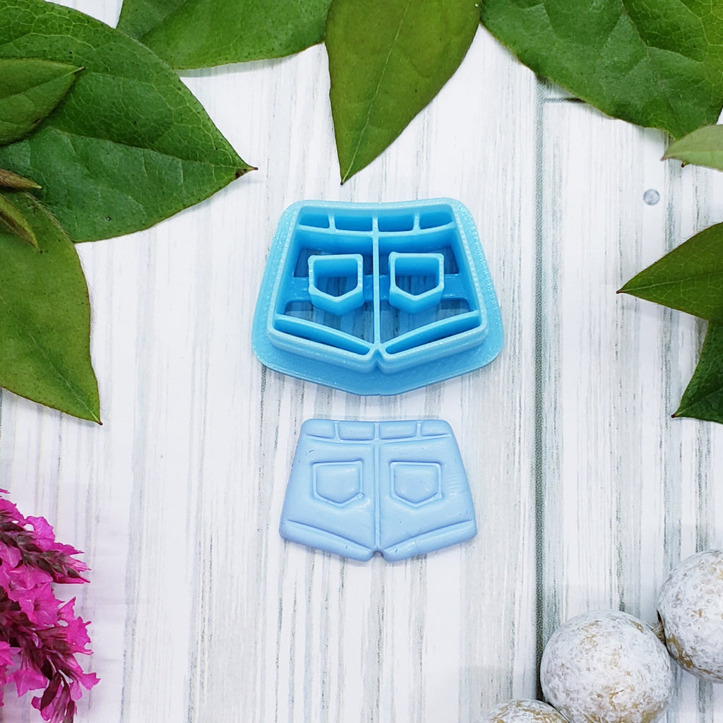 BOOTIE SHORTS / polymer clay cutter / jewelry / fondant / cake decorating
