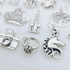 20 piece Traditional Style Cake Pulls on Ribbon Charms for Wedding Cake set