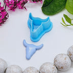 HORNED BULL / polymer clay cutter / jewelry making / fondant / cake decorating