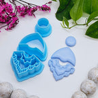 BOHO DROP set 1 / sharp polymer clay cutter / jewelry making / fondant / cake decorating