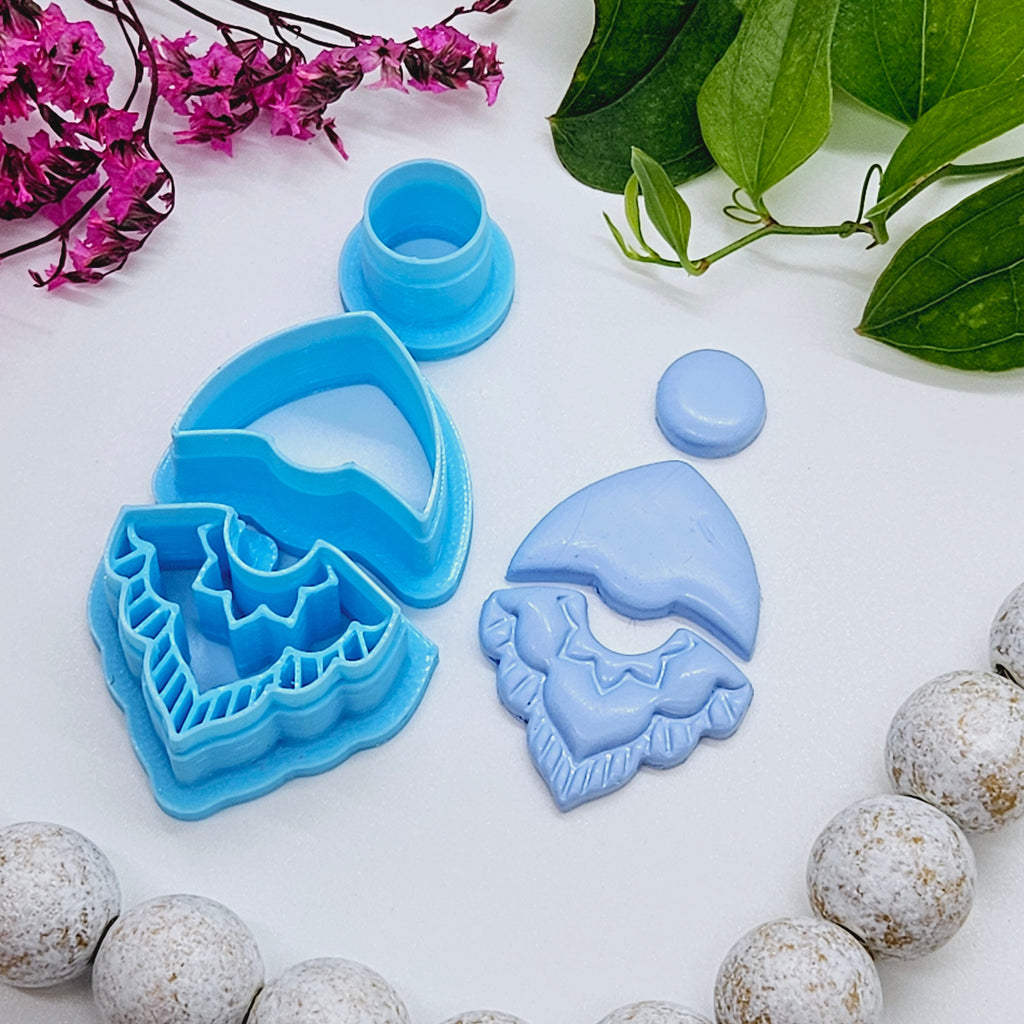 BOHO DROP set 1 / sharp polymer clay cutter / jewelry making / fondant / cake decorating