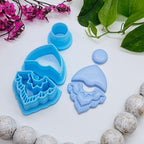 BOHO DROP set 1 / sharp polymer clay cutter / jewelry making / fondant / cake decorating