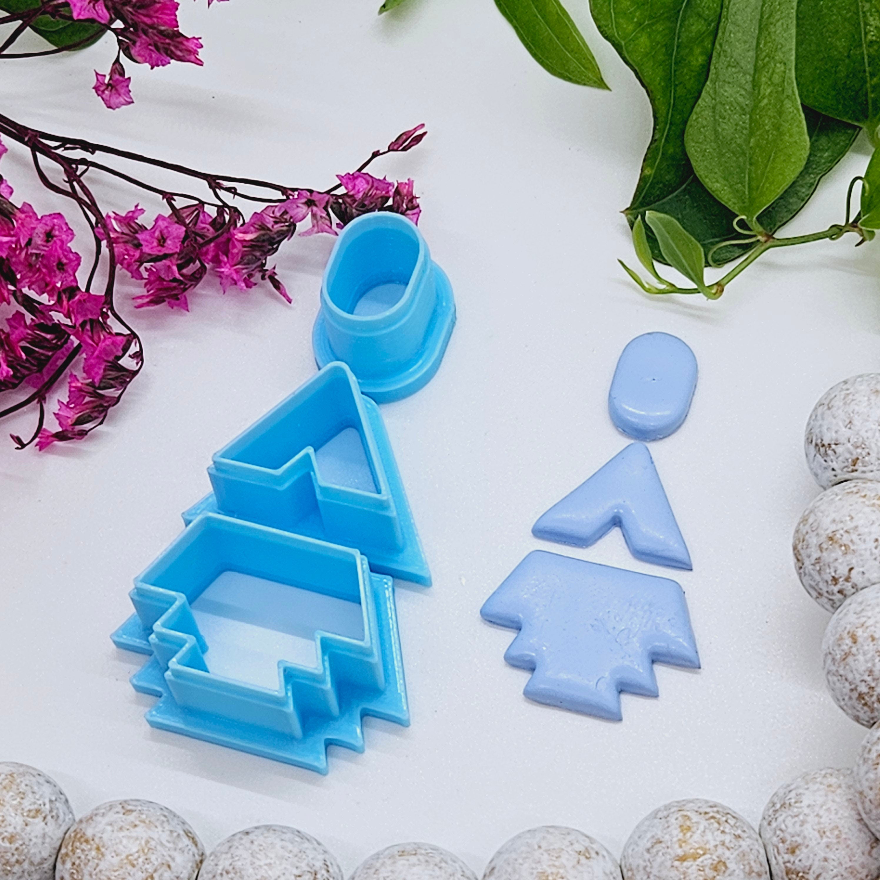 SOUTHWEST DROP set style 1 sharp polymer clay cutter for jewelry making and fondant cake decorating