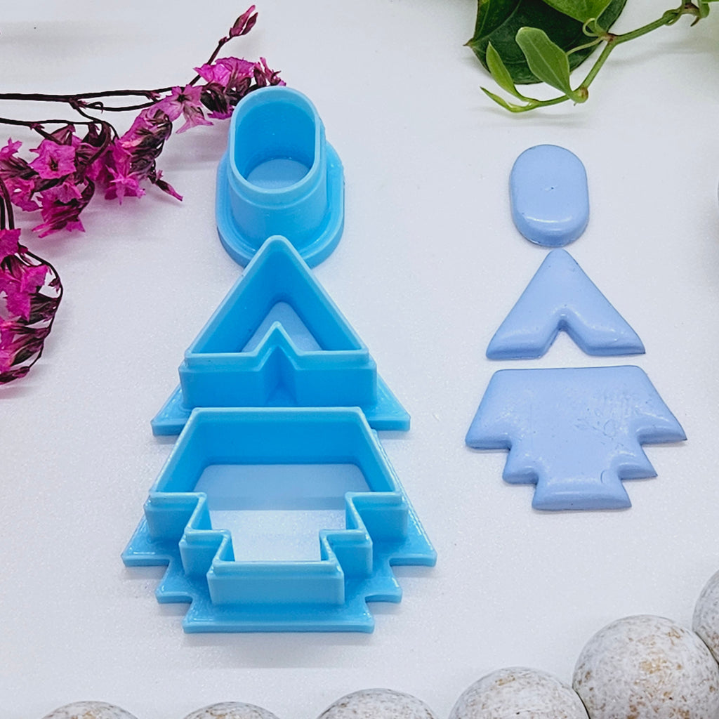 SOUTHWEST DROP set style 1 sharp polymer clay cutter for jewelry making and fondant cake decorating