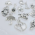 20 piece Traditional Style Cake Pulls on Ribbon Charms for Wedding Cake set