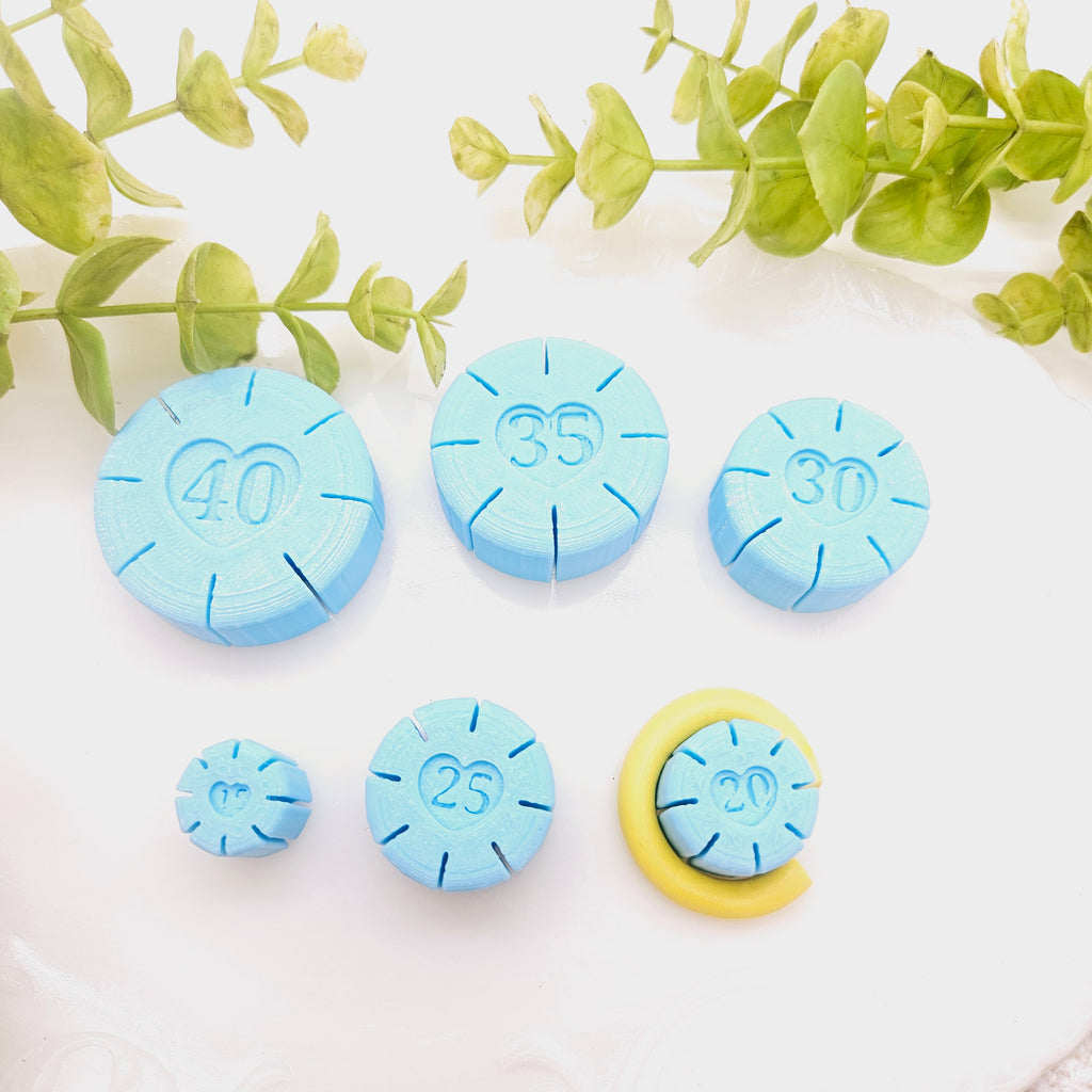 Earring HOOP GUIDE for polymer clay earring making round hoop earrings