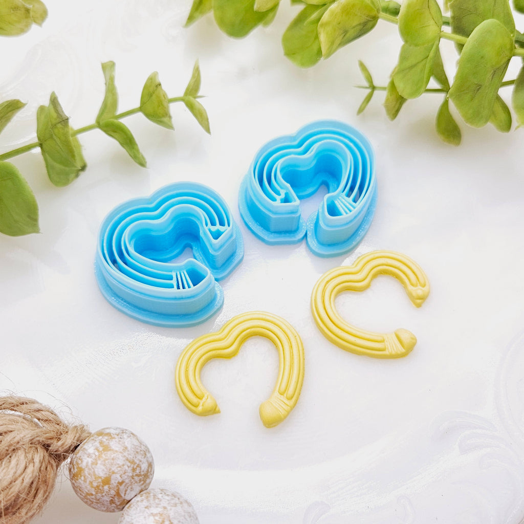 HEART PENCIL hoops sharp polymer clay cutter / fondant cutter