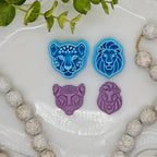 CHEETAH LION / polymer clay cutter / jewelry / fondant / cake decorating