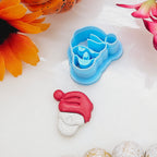SANTA hat SKULL polymer clay cutter for jewelry making and fondant cake deorating