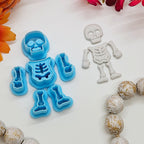 SKELETON 6 piece SET / polymer clay cutter / fondant / jewelry making