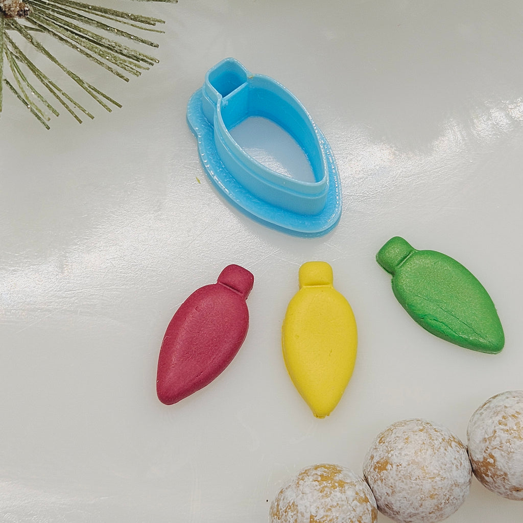 CHRISTMAS LIGHTS / polymer clay cutter / jewelry making /fondant cake decorating